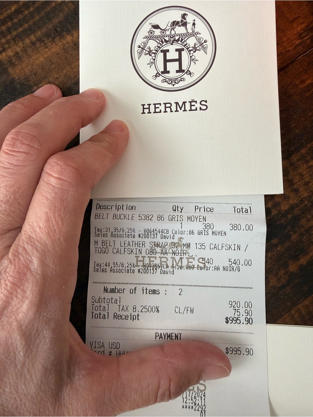 Hermes Reversible Calfskin Belt with H Buckle in Brushed Silver - Picture 9 of 11
